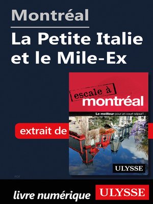 cover image of Montréal--La Petite Italie et le Mile-Ex